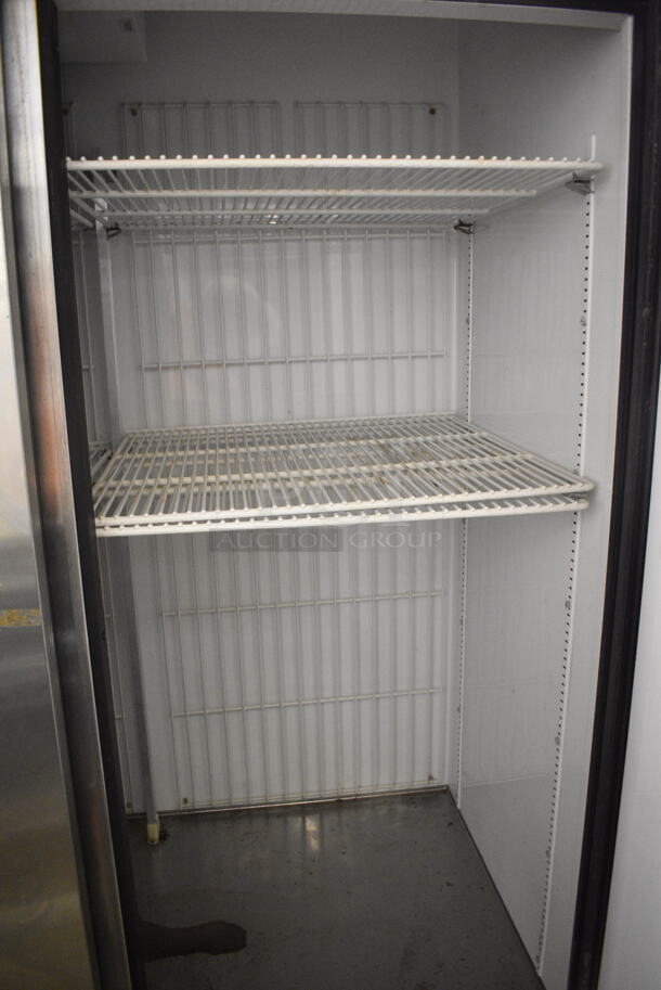 True T-72F Stainless Steel Commercial 2 Door Reach In Freezer w/ Poly Coated Racks on Commercial Casters. 115 Volts, 1 Phase. Cannot Test Due To Cut Power Cord - Image 3 of 7
