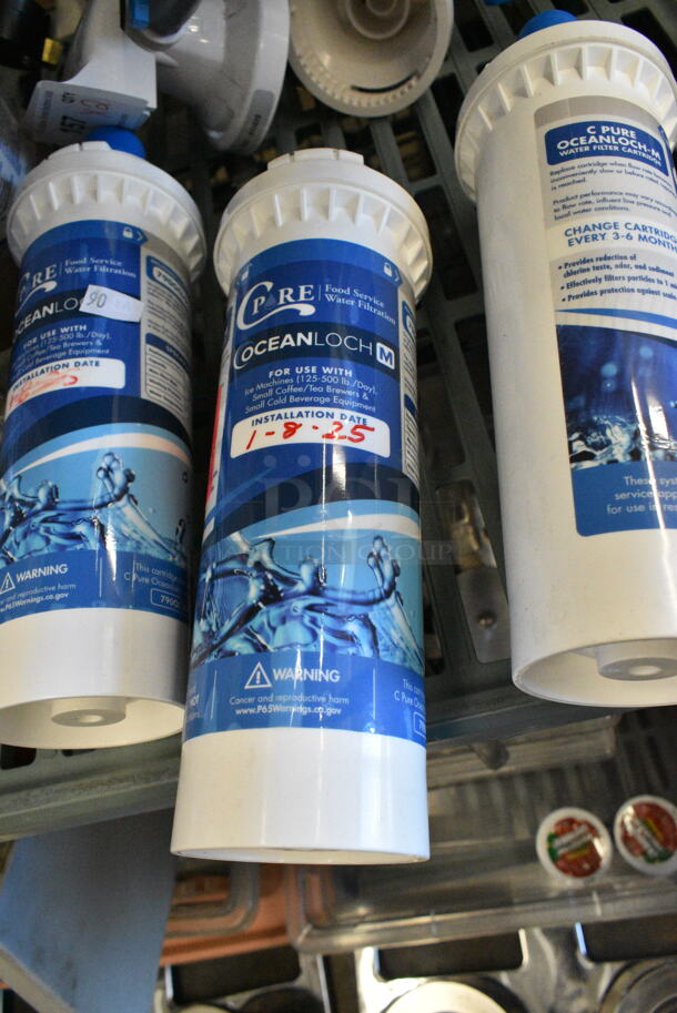 ALL ONE MONEY! Lot of 2 Water Filter Heads and 3 C Pure Water Filter Cartridges.  - Image 5 of 8