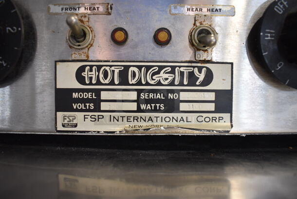 Hot Diggity Model HIY-22S Stainless Steel Commercial Countertop Hot Dog Roller. 120 Volts, 1 Phase. 22.5x27x10.5. Tested and Working! - Image 4 of 5