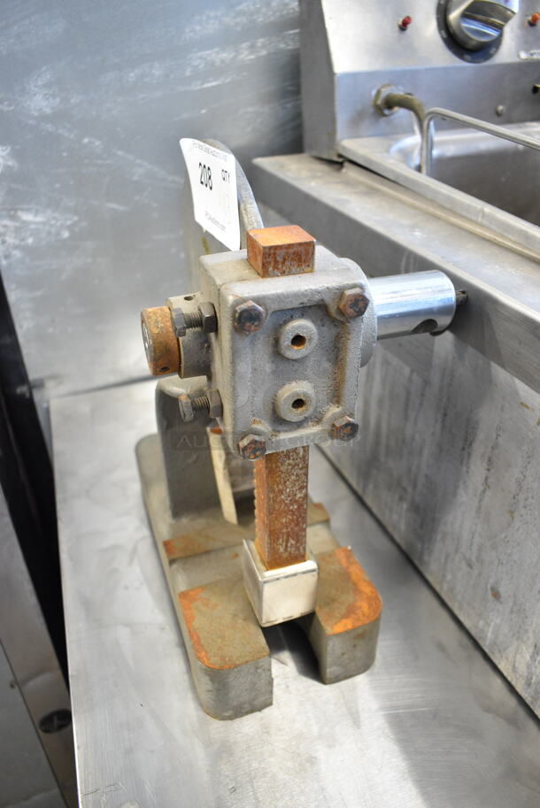 2 Items; Meat Grinder Attachment w/ Tray and Clamp? 2 Times Your Bid!  - Image 8 of 11