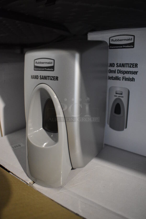 12 BRAND NEW IN BOX Rubbermaid Metallic Finish Hand Sanitizer Dispensers. 4x5.5x8. 12 Times Your Bid! - Image 3 of 4