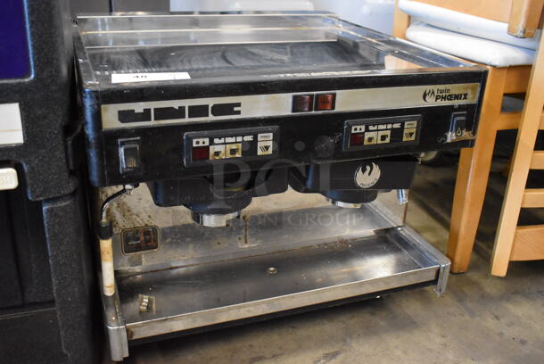 Unic TW PHOENIX Stainless Steel Commercial Countertop 2 Group Espresso Machine w/ Steam Wand. 220 Volts, 1 Phase. 23x22x19 - Image 3 of 8