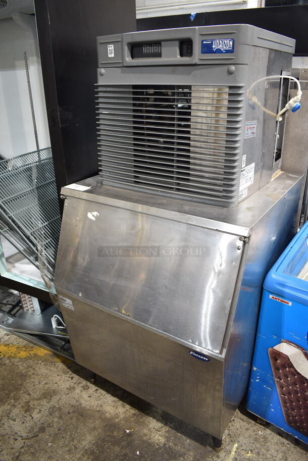 Follett HCC700WBT Horizon Stainless Steel Commercial Ice Head on Follett 425-30 Commercial Ice Bin. 208-230 Volts, 1 Phase.  - Image 1 of 7