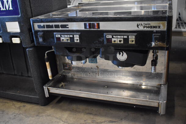 Unic TW PHOENIX Stainless Steel Commercial Countertop 2 Group Espresso Machine w/ Steam Wand. 220 Volts, 1 Phase. 23x22x19 - Image 5 of 8