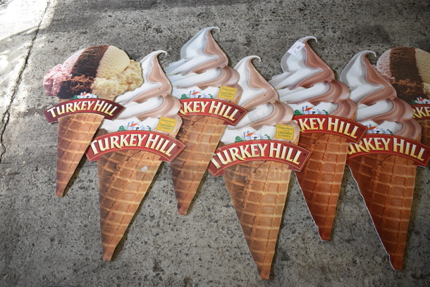 10 Various Signs; 8 Ice Cream and 2 Bottles of Tea. 10 Times Your Bid! - Image 3 of 4