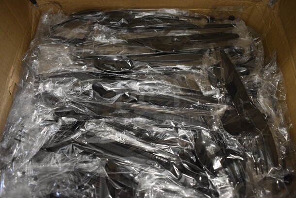 ALL ONE MONEY! Lot of BRAND NEW IN BOX! Visions Choice Black Heavy Weight Wrapped Plastic Cutlery - Image 2 of 3