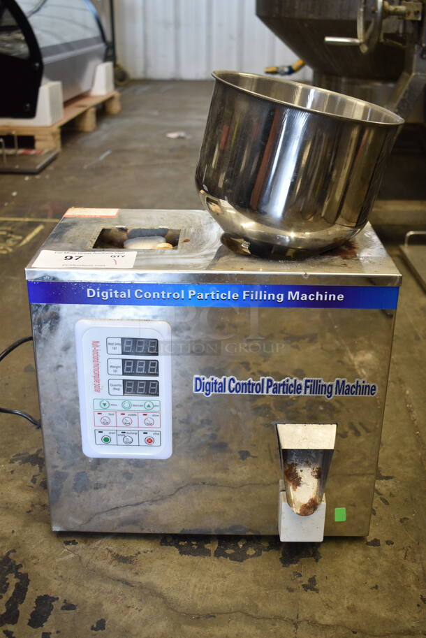Stainless Steel Commercial Countertop Digital Control Particle Filling Machine. Tested and Working! - Image 1 of 4