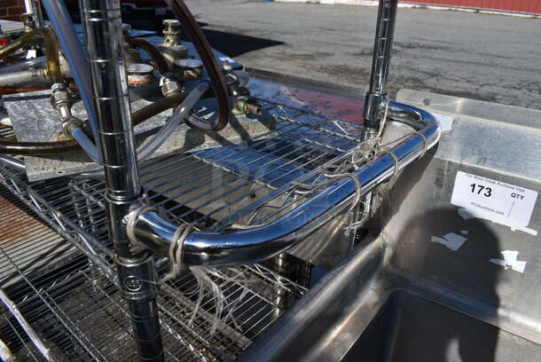 Chrome Finish 6 Tier Metro Style Shelving Unit on Commercial Casters. BUYER MUST DISMANTLE. PCI CANNOT DISMANTLE FOR SHIPPING. PLEASE CONSIDER FREIGHT CHARGES. 55x18x75 - Image 6 of 6