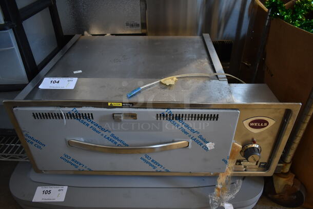 BRAND NEW! Wells RW16HD Stainless Steel Commercial Single Drawer Warming Drawer. 120 Volts, 1 Phase. Cannot Test Due To Missing Power Cord - Image 1 of 6