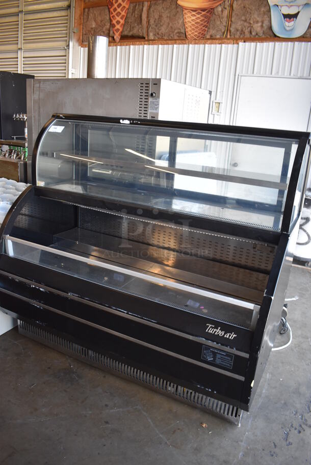 Turbo Air Metal Commercial Floor Style Open Grab N Go Merchandiser w/ Top Display Case. 63x33.5x57. Tested and Working! - Image 2 of 8