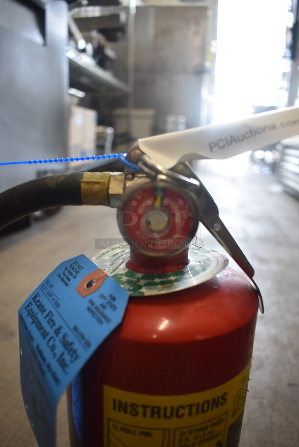 Red Dry Chemical Fire Extinguisher. Buyer Must Pick Up - We Will Not Ship This Item.  - Image 3 of 3
