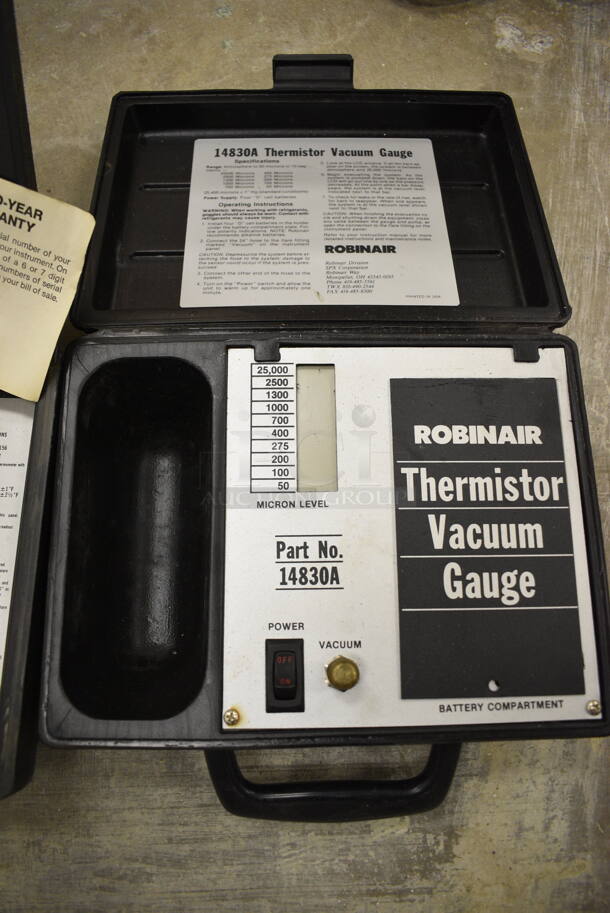 Thermometers both Digital and Non-Digital. Metek 1726. AmProbe DT-156 and Robinair Thermistor Vacuum Gauge. 4 Times Your Bid! (Main Building) - Image 4 of 4