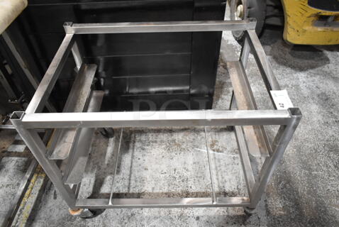 Stainless Steel Commercial Equipment Stand Pan Rack on Commercial Casters. 