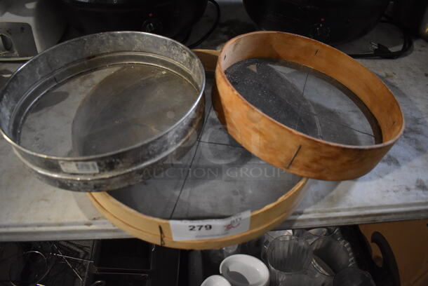 3 Various Sifters. Includes 12x12x3. 3 Times Your Bid! - Image 2 of 3