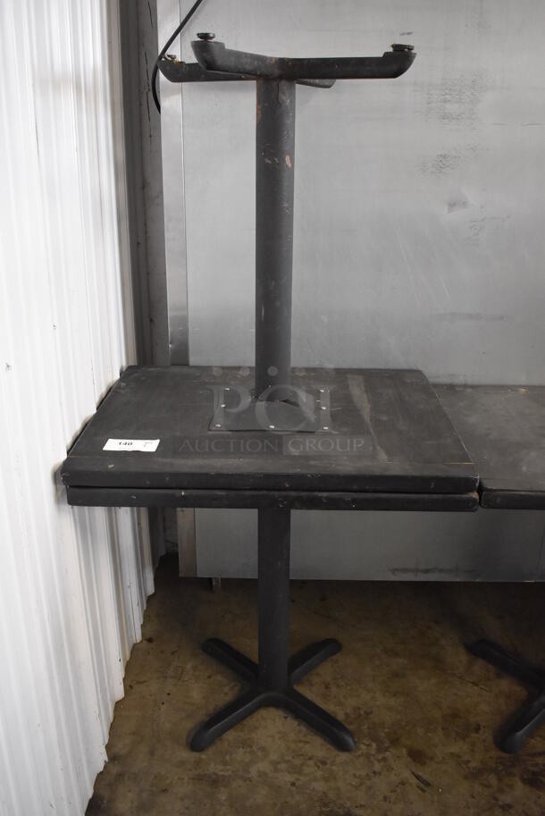 2 Black Wooden Dining Tables. 30x24x30. 2 Times Your Bid! - Image 2 of 5