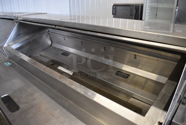Randell Model PH72E3 Stainless Steel Commercial Sandwich Salad Prep Table Bain Marie Mega Top w/ 2 Doors on Commercial Casters. 72x41.5x55. Tested and Powers On But Does Not Get Cold - Image 5 of 7