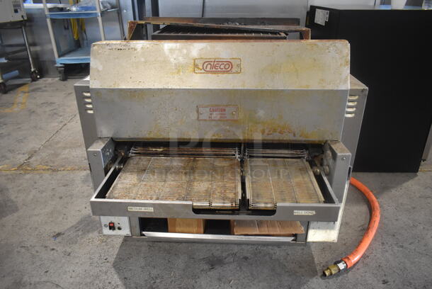 2018 Nieco JF63-2G Stainless Steel Commercial Countertop Natural Gas Powered BroilVection Conveyor Charbroiled Burger Grill. - Image 1 of 8