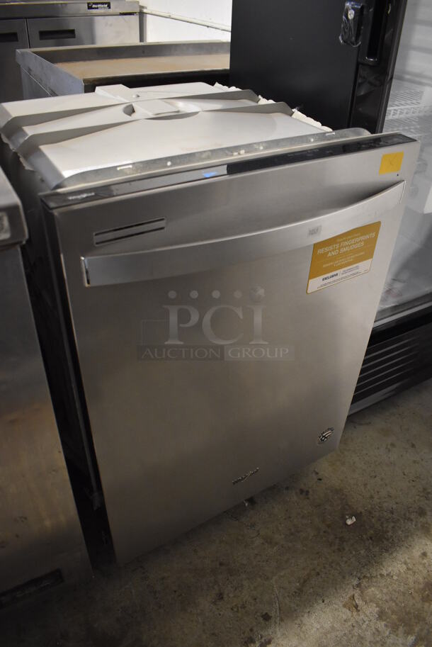 BRAND NEW SCRATCH AND DENT! Whirlpool WDT705PAKZ 0 Chrome Finish Undercounter Dishwasher. 24x26x34 - Image 2 of 9