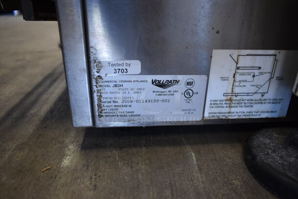 Vollrath JB3H Stainless Steel Commercial Countertop Conveyor Oven. 220 Volts. - Image 4 of 4