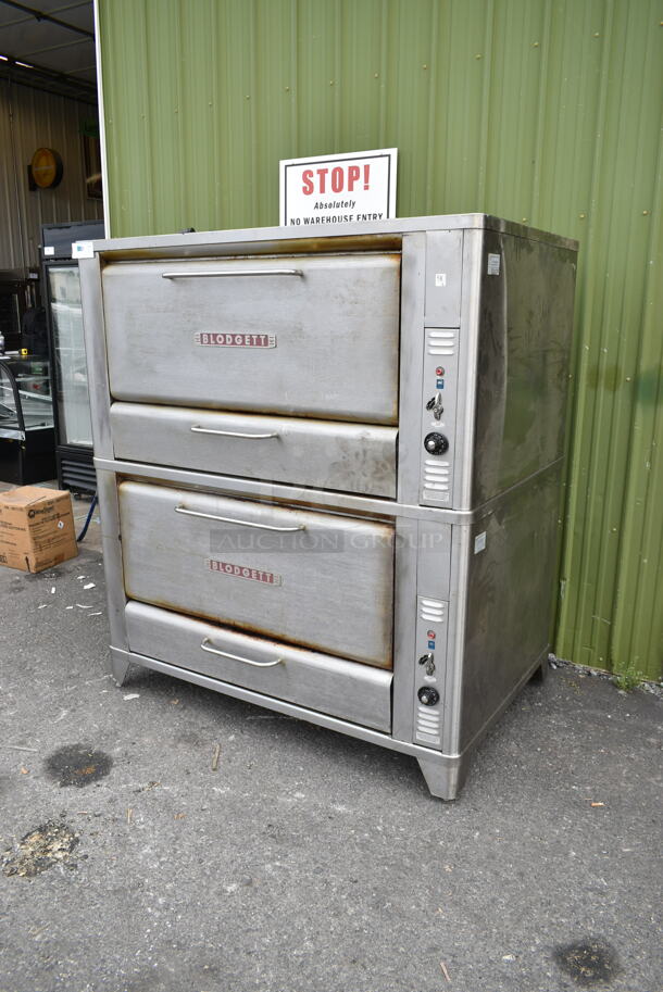 2 Blodgett 966 Stainless Steel Commercial Natural Gas Powered Single Deck Pizza Oven. 2 Times Your Bid!  - Image 2 of 12