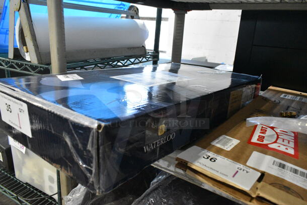 BRAND NEW SCRATCH AND DENT! Waterloo 750FWU88 2.6 GPM Wall-Mounted Pet Grooming / Utility Faucet with 8" Centers, 9' Coiled Hose, and 8" Add-On Faucet - Image 2 of 3