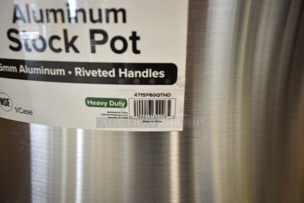 BRAND NEW SCRATCH AND DENT! Choice 471SP60QTHD 60 Qt. Heavy Weight Aluminum Stock Pot - Image 5 of 5