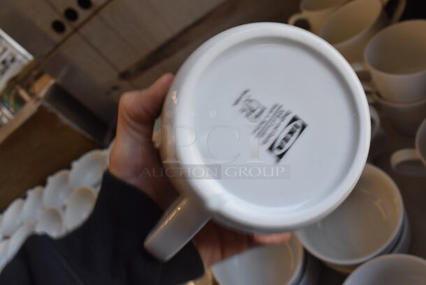 ALL ONE MONEY! Lot of 132 Various White Ceramic Mugs. Includes 6x4.5x2.5 - Image 6 of 6
