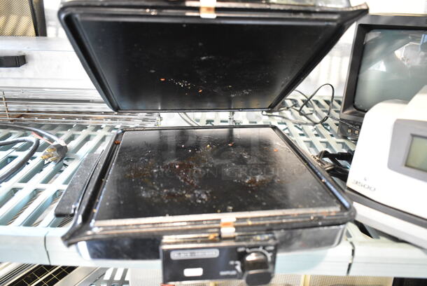 4 Various Items Including Time Clock. Monitor, Clock and Black & Decker Panini Press. 4 Times Your Bid! - Image 4 of 12