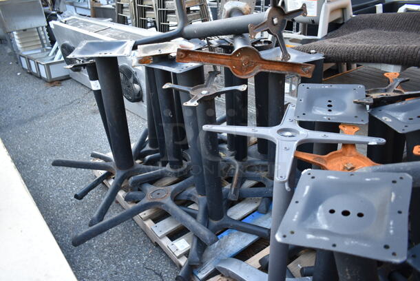 ALL ONE MONEY! PALLET LOT of Approximately 32 Black Metal Table Bases. - Image 3 of 4