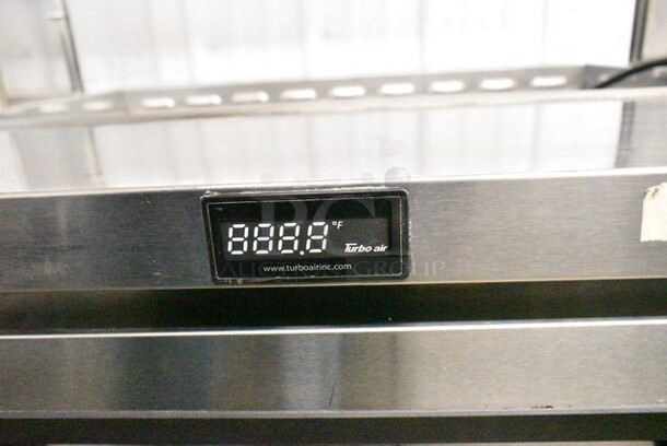 Turbo Air MST-28-711S Stainless Steel Commercial Prep Table Bain Marie w/ Sneeze Guard on Commercial Casters. 115 Volts, 1 Phase. Tested and Working! - Image 6 of 7
