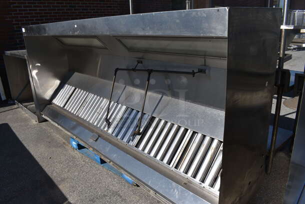 10.5' Stainless Steel Commercial Return Air Grease Hood w/ Filters. 126x54x26 - Image 3 of 5