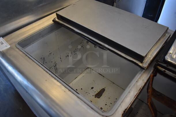 Beverage Air Metal Commercial Chest Freezer w/ 2 Center Hinge Lids. 54.5x30.5x38. Tested and Working! - Image 5 of 9