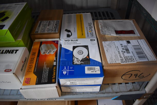 ALL ONE MONEY! Tier Lot of Various BRAND NEW IN BOX! Items Including 2 Port USB DisplayPort Cable KVM Switches, 8 Port Mini KVM Switches - Image 2 of 5