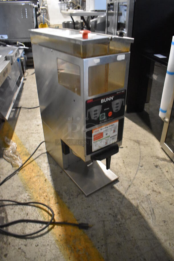 Bunn G9-2T DBC Stainless Steel Commercial Countertop 2 Hopper Coffee Bean Grinder. 120 Volts, 1 Phase. Tested and Working! - Image 2 of 7