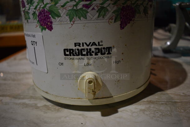 Rival 3120 Metal Countertop Slow Cooker. Missing Lid. 120 Volts, 1 Phase. 9x9x7. (bar) - Image 3 of 5