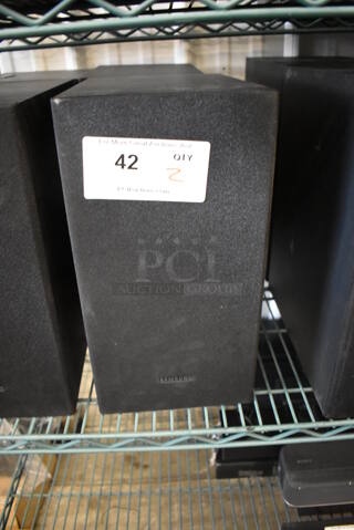 2 Samsung PS-WR45BB Subwoofer Speakers. 7x11x13.5. 2 Times Your Bid!