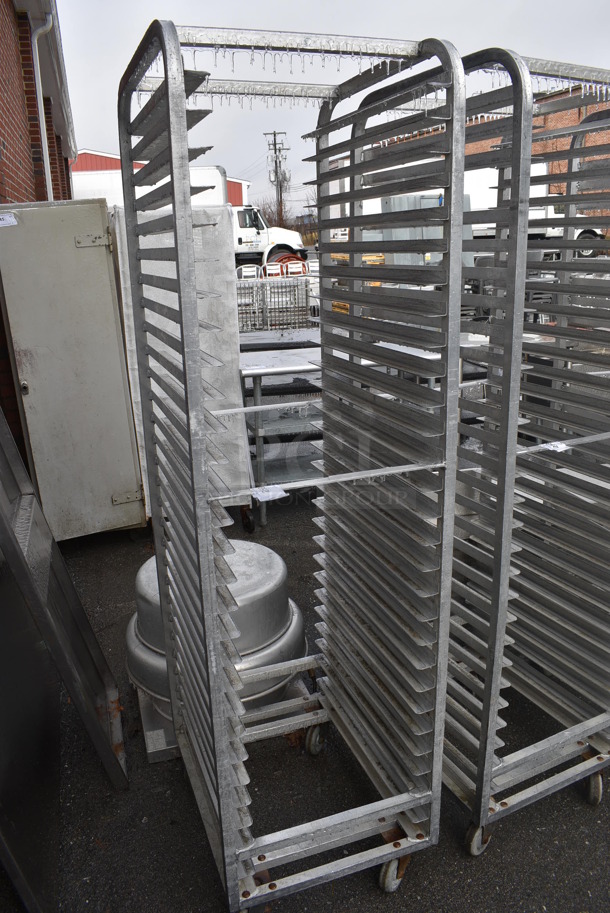 Metal Commercial Pan Transport Rack on Commercial Casters. 20.5x26x74 - Image 2 of 4