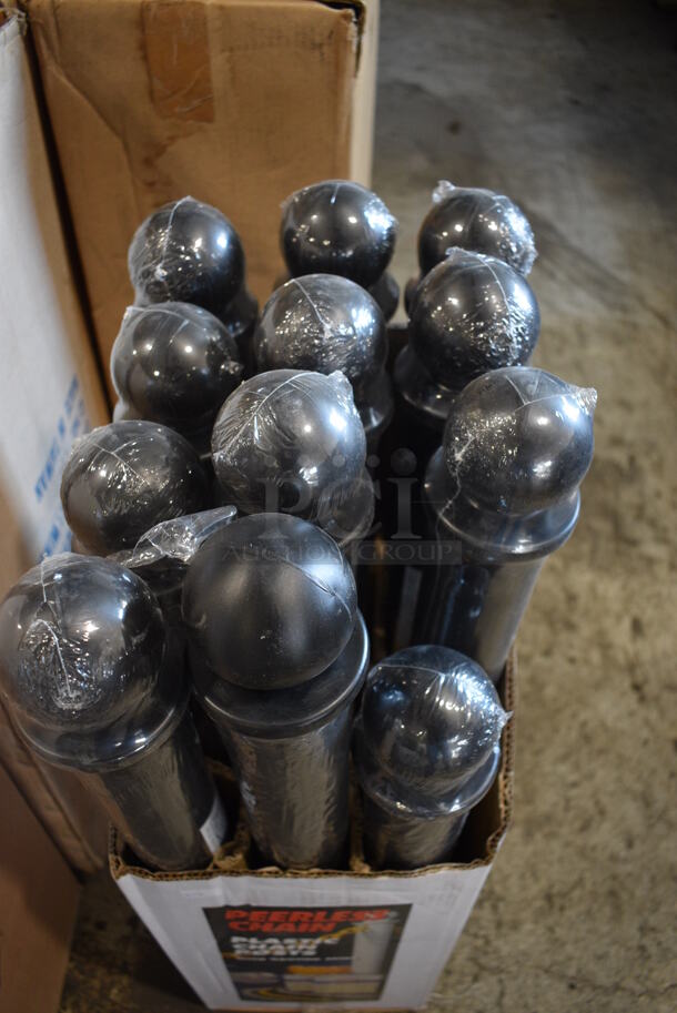 Box of 12 BRAND NEW! Peerless Chain Plastic Chain Posts. Includes 32" - Image 3 of 3