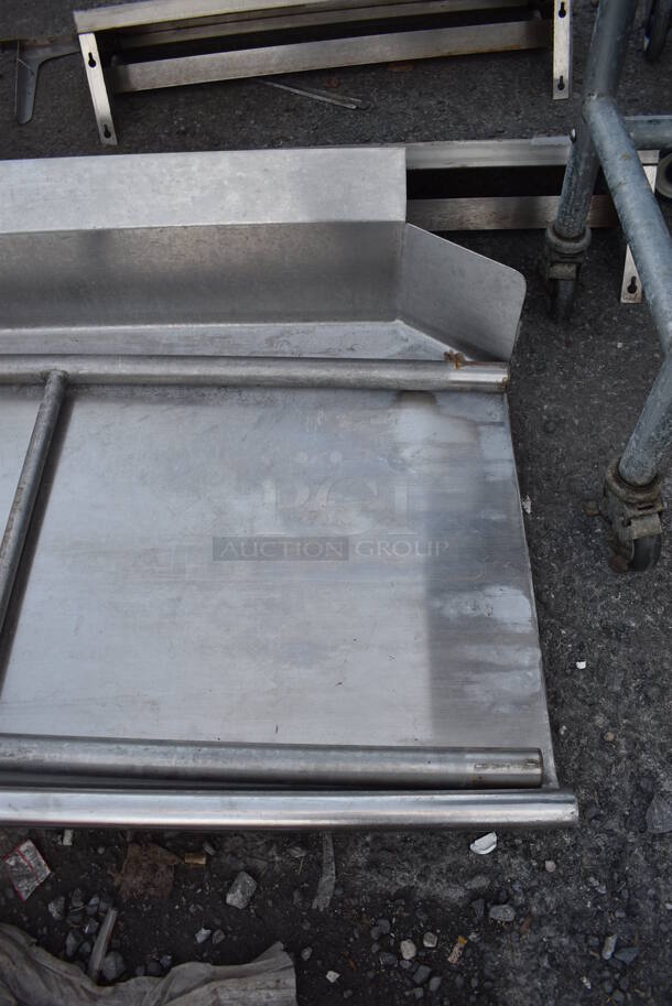 Stainless Steel Commercial Left Side Dishwasher Table. 45x30x12 - Image 3 of 4