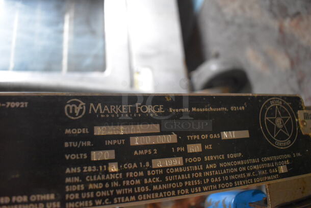 Market Forge M24GT00A Commercial Stainless Steel Floor Standing Natural Gas Steam Kettle Filtration. 120 V/1 Phase. - Image 6 of 10