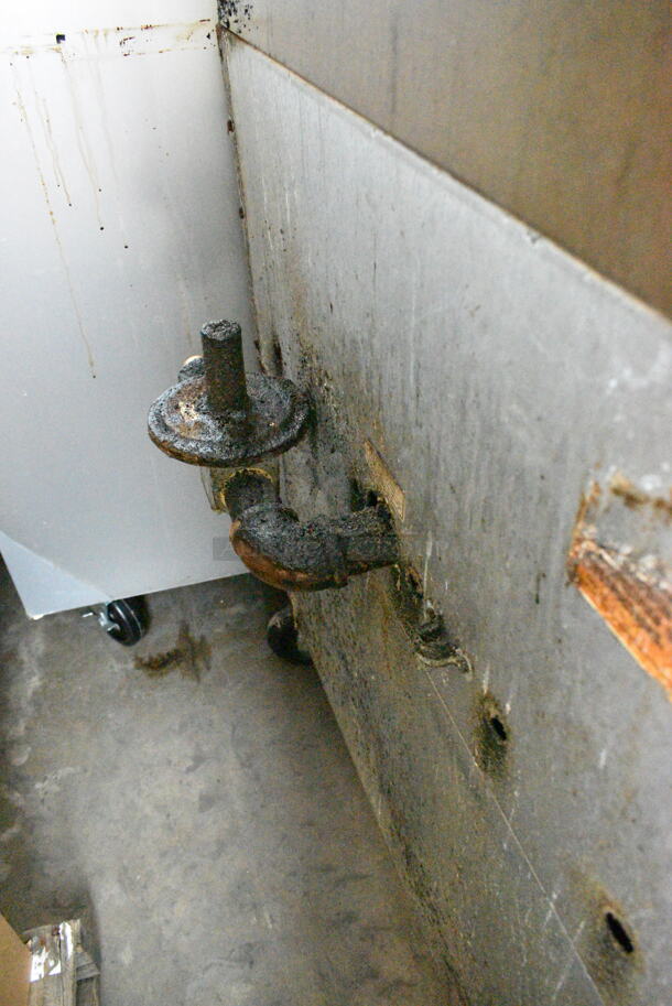Vulcan Stainless Steel Commercial Natural Gas Powered Charbroiler Grill on Commercial Casters.  - Image 7 of 7