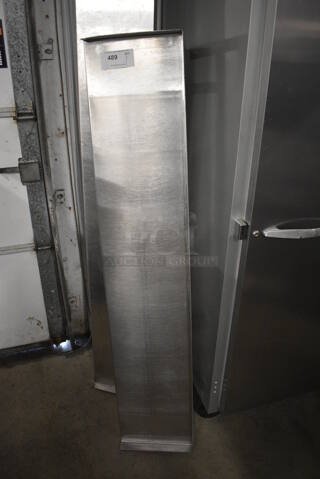 Stainless Steel Shelf w/ Wall Mount Brackets. 60x12x10