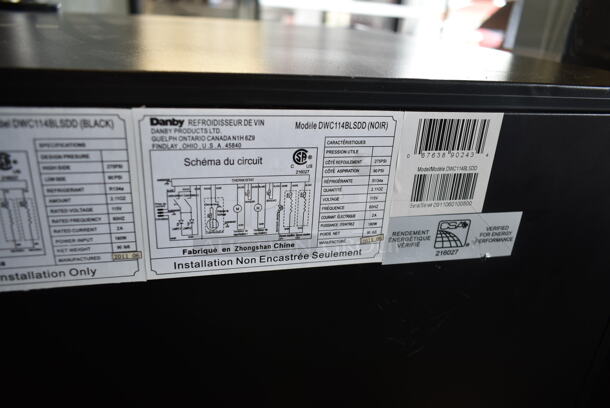 BRAND NEW SCRATCH AND DENT! Danby DWC114BLSDD 38 Bottle Dual Zone Freestanding Wine Cooler Merchandiser. 115 Volts, 1 Phase. Tested and Working! - Image 5 of 5