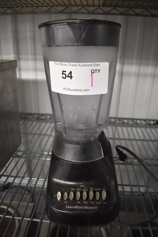 Hamilton Beach Countertop Blender w/ Poly Pitcher. 7x9x14. Tested and Working! - Image 1 of 6