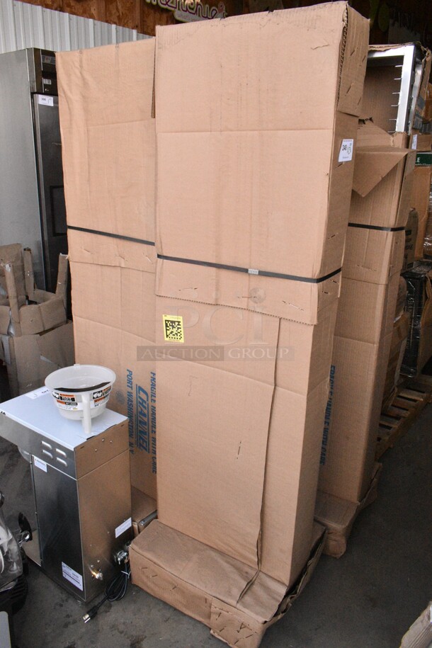 2 BRAND NEW SCRATCH AND DENT! Channel LPNB-20 20 Pan End Load Lo Profile Nesting Bun / Sheet Pan Rack - Assembled. 2 Times Your Bid!  - Image 2 of 3