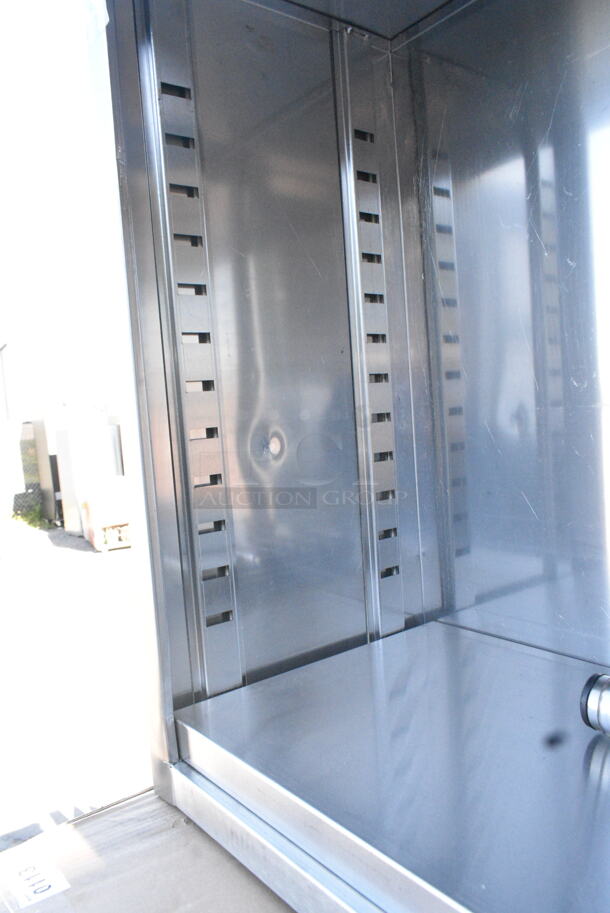 BRAND NEW SCRATCH AND DENT! Regency 600DC1536 15" x 36" 18 Gauge Type 304 Stainless Steel Dish Cabinet with Adjustable Midshelf  - Image 5 of 6
