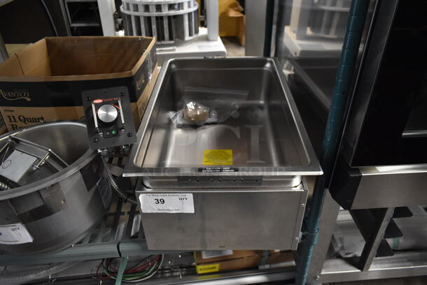 BRAND NEW SCRATCH AND DENT! Avantco HWBI-FUL Stainless Steel Commercial Electric Powered Drop In Food Warmer. 240 Volts, 1 Phase. Cannot Test Due To Plug Style
