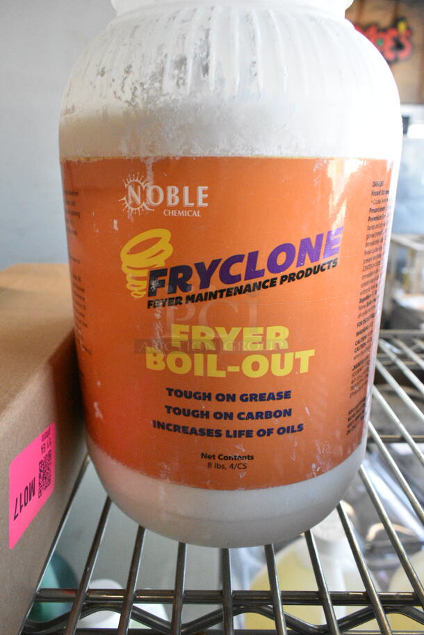 2 Noble Chemical 147FCBOILOUT 8 lb. Fryclone Concentrated Boil-Out Fryer Cleaner . 2 Times Your Bid!  - Image 2 of 3