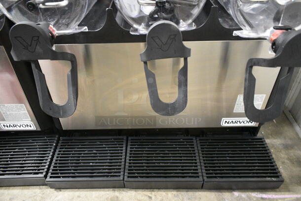 BRAND NEW SCRATCH AND DENT! Narvon 378RBD5G3 Stainless Steel Triple 5 Gallon Bowl Refrigerated Beverage Dispenser. 115 Volts, 1 Phase. Tested and Working! - Image 4 of 9