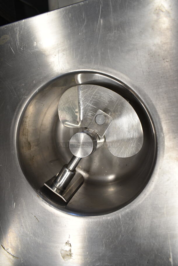 Musso 7 Stainless Steel Commercial Floor Style Ice Cream Maker on Commercial Casters. 115 Volts, 1 Phase.  - Image 3 of 6